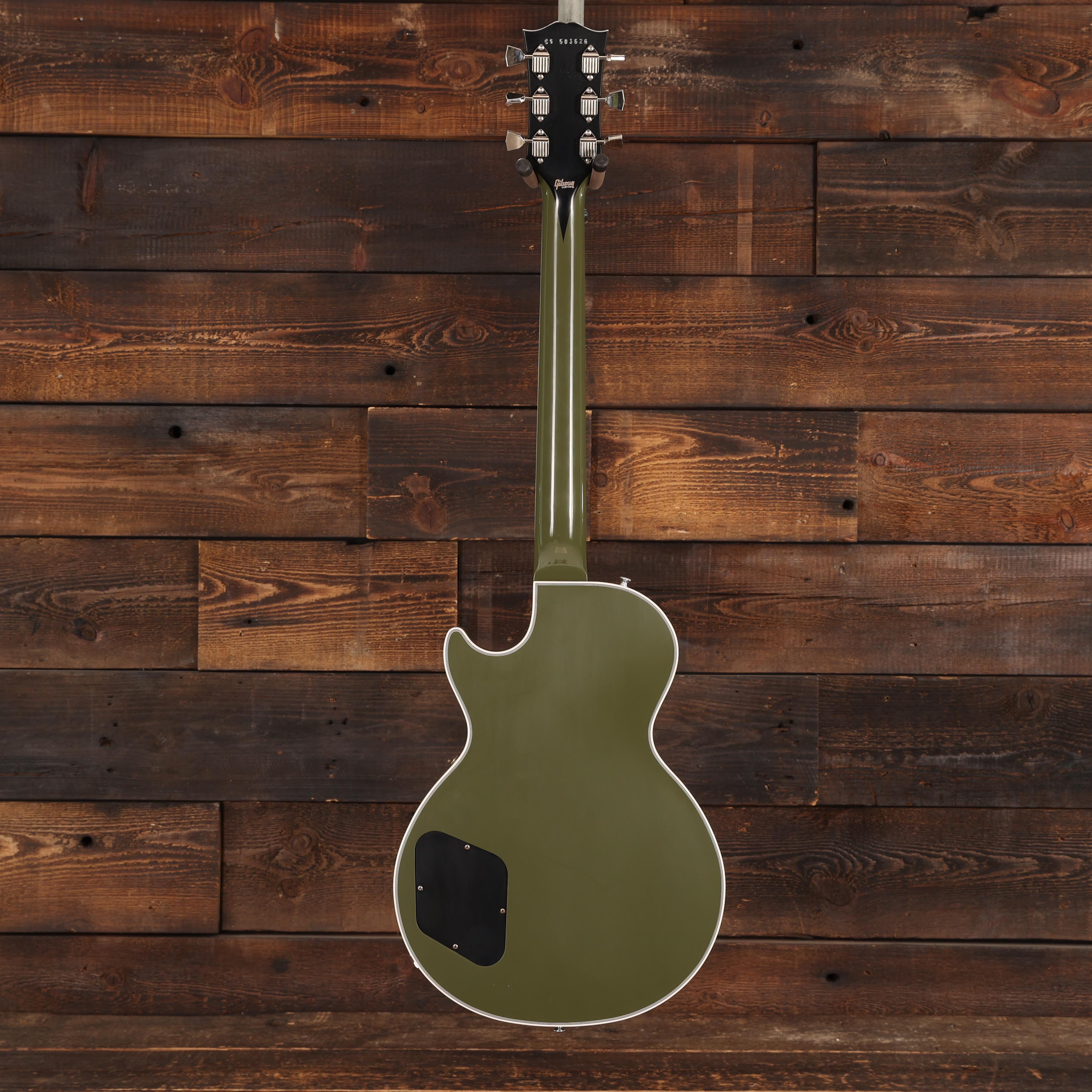 Gibson Custom Shop Les Paul Custom VOS in Olive Drab - Andertons